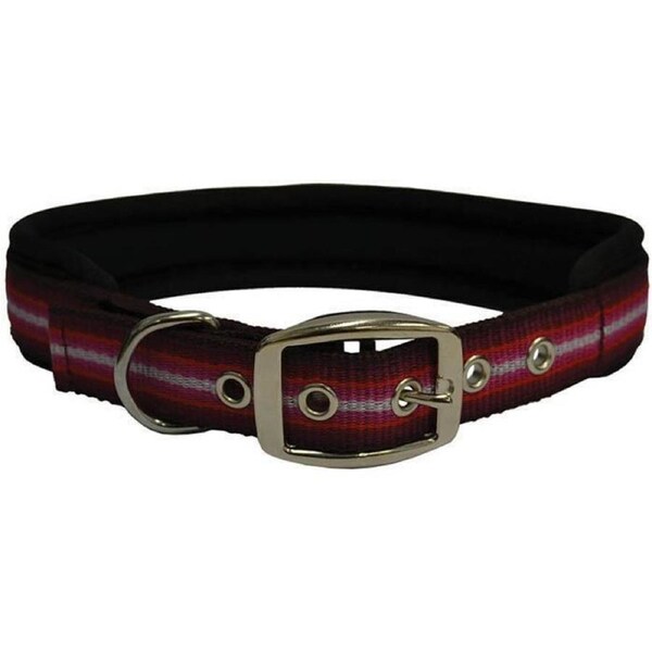 Zeez Memory Foam Padded Dog Collar Red Ribbon 71cm