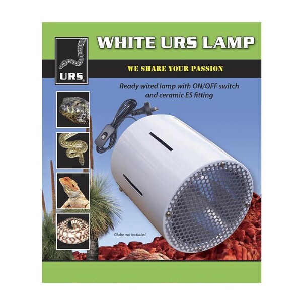 Urs Ceramic Es Fitting Reptile Vivarium Heat Lamp White