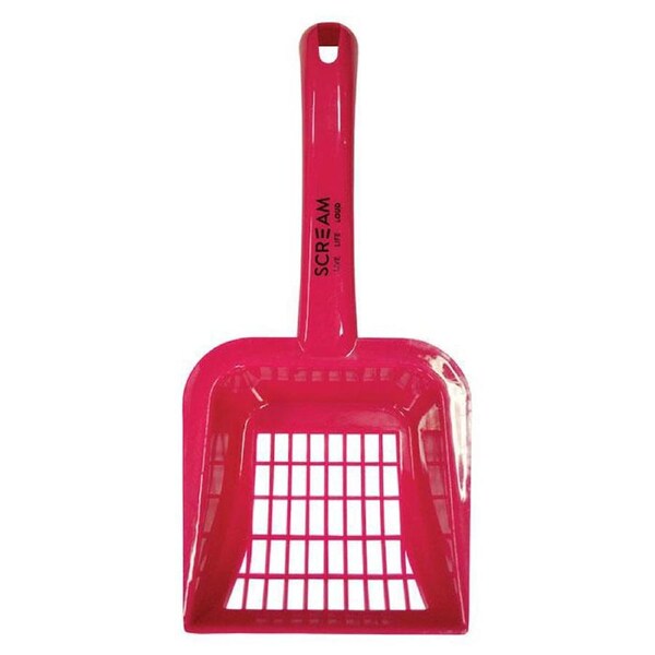 Scream Litter Scoop for Litter Tray Loud Pink 28 x 13cm