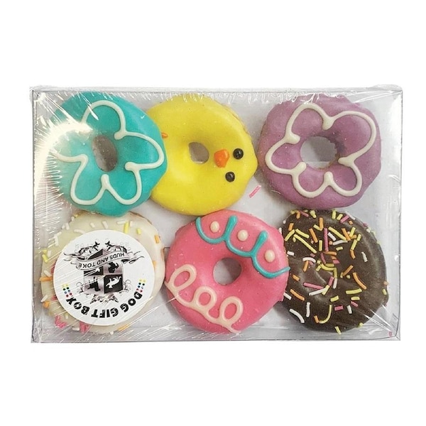 Huds & Toke Little Doggy Donuts Gift Box Pet Dog Treats 6 Pack