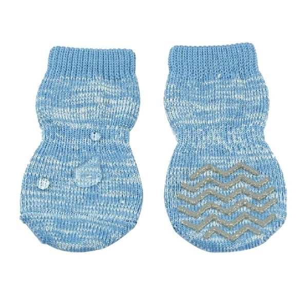 Zeez Hydrophobic Non-Slip Indoor/Outdoor Pet Dog Socks Blue 3XL