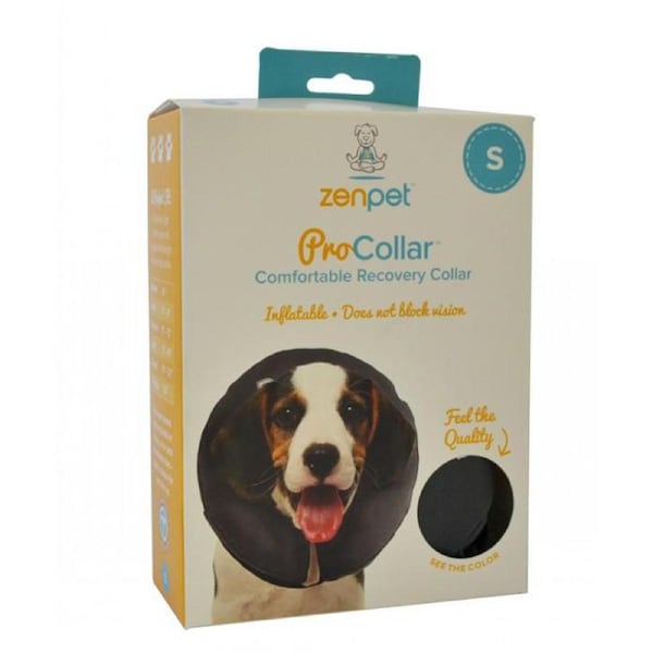 Zenpet Pro Collar Inflatable Recovery Collar for Dogs & Cats Small