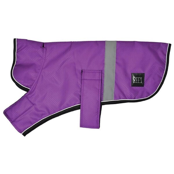 Zeez Dapper Waterproof Dog Coat Royal Purple 36cm Size 14