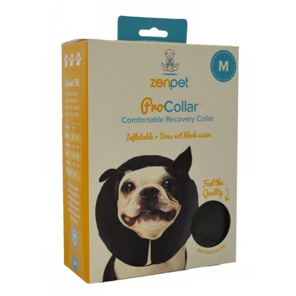 Zenpet Pro Collar Inflatable Recovery Collar for Dogs & Cats Medium