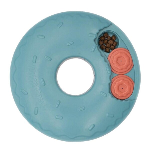 Zippy Paws Smarty Paws Puzzler Interactive Donut Slider Feeder for Dogs