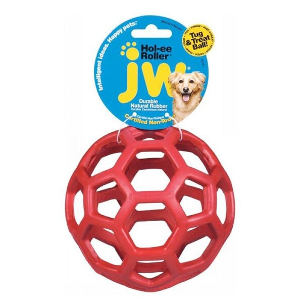 JW Pet Hol-ee Roller Treat Dispensing Dog Toy Medium 11cm