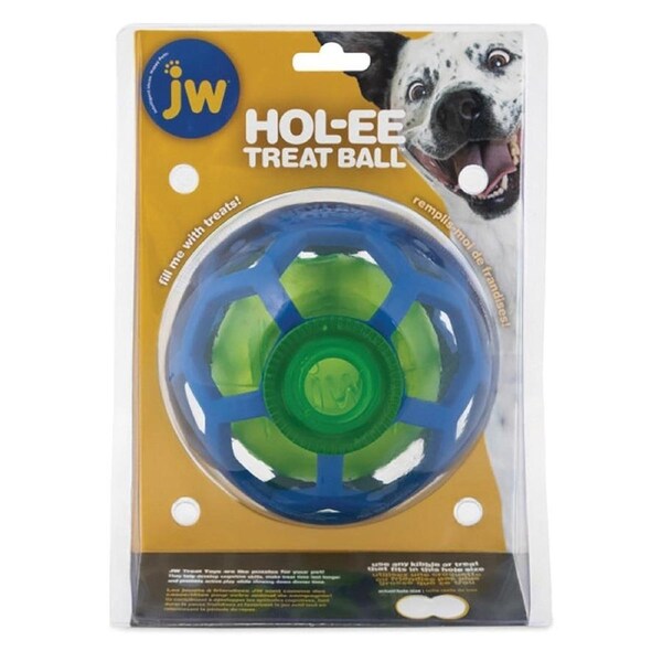 JW Pet Hol-ee Treat Ball Non-Toxic Durable Rubber Pet Dog Toy 14cm