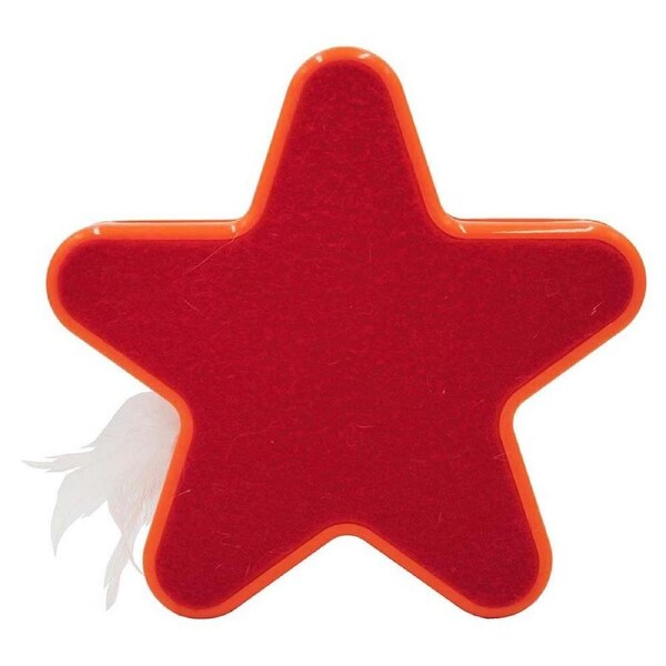 Scream Electronic Star Motion Cat Toy Loud Pink & Orange 19 x 5cm