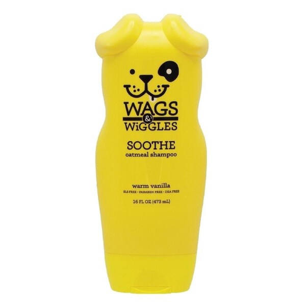 Wags & Wiggles Soothe Oatmeal Pet Dog Shampoo Warm Vanilla 473ml