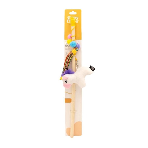 ZippyClaws Zippystick Unicorn Interactive Play Sturdy Pet Cat Toy
