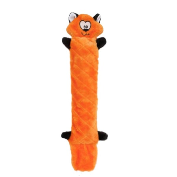 Zippy Paws Jigglerz Fox Plush Dog Squeaker Toy 53 x 12.5cm