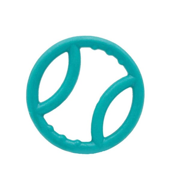 Zippy Paws ZippyTuff Squeaky Ring Interactive Pet Dog Squeaker Toy Teal