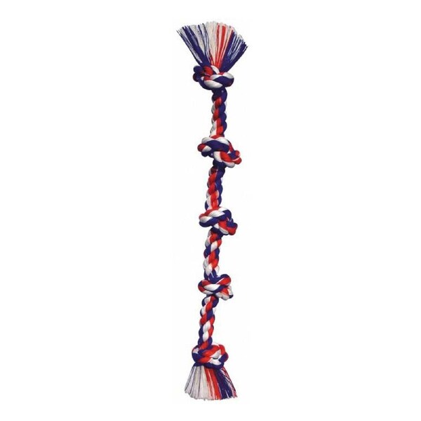 Flossy Chews Five Knot Tug Dog Chew Toy Assorted Super XL 183cm