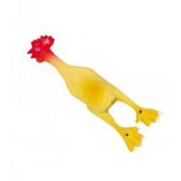Prestige Pet Squeaky Latex Chicken Dog Squeaker Toy 15cm