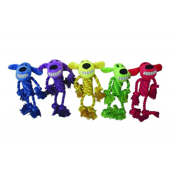 Multipet Rope Body Loofa Dog Chew Toy Assorted 28cm