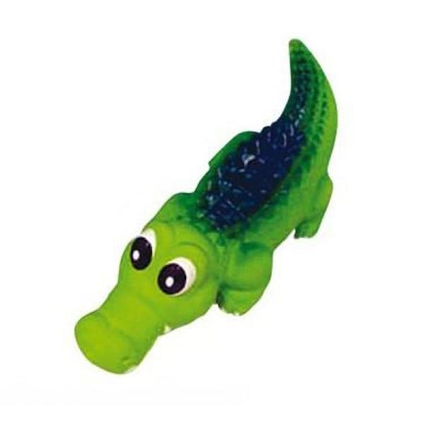 Prestige Pet Squeaky Latex Crocodile Dog Squeaker Toy 21cm