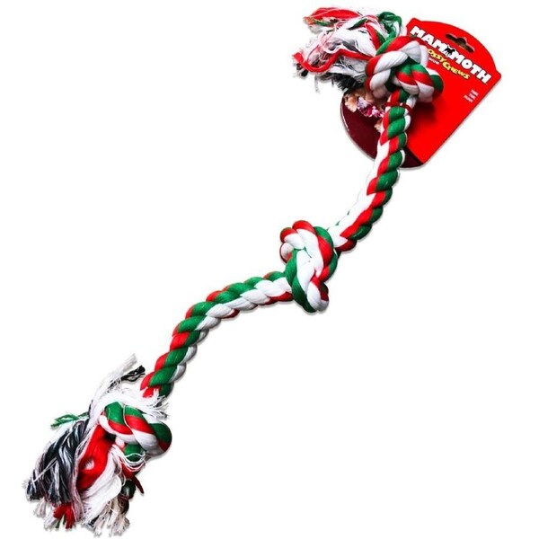 Flossy Chews Three Knot Tug Dog Chew Toy Assorted Large 63cm