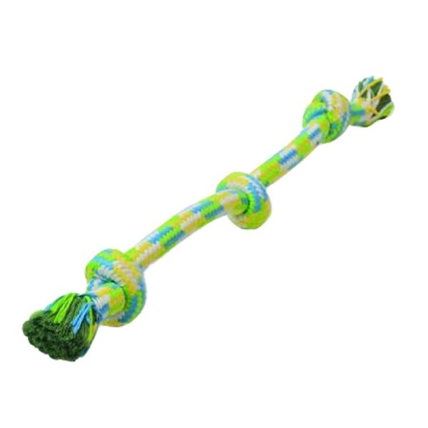 Flossy Chews Braidys 3 Knot Tug Dog Chew Toy Medium 50cm