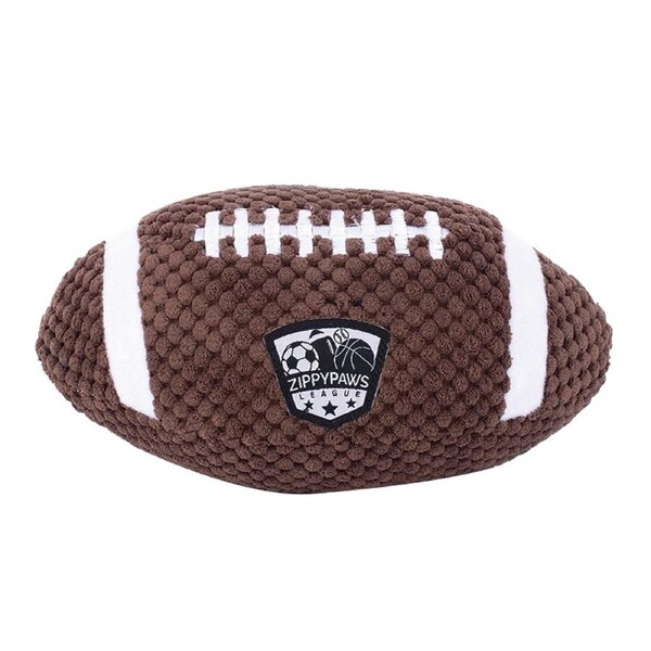 Zippy Paws SportsBallz Football Interactive Pet Dog Squeaker Toy