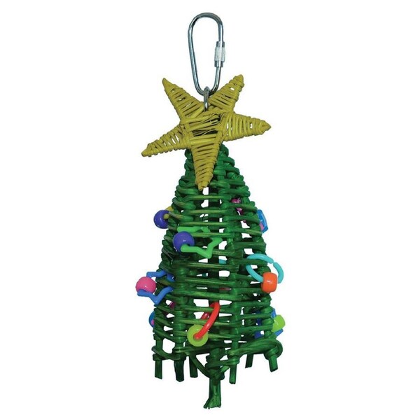 SuperBird Mini Xmas Tree Bird Toy for Parrotlets Parakeets & Cockatiels