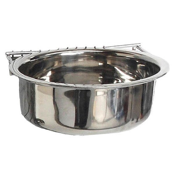 ShowMaster Bolt On Stainless Steel Coop Cup Bird Feeder 10oz