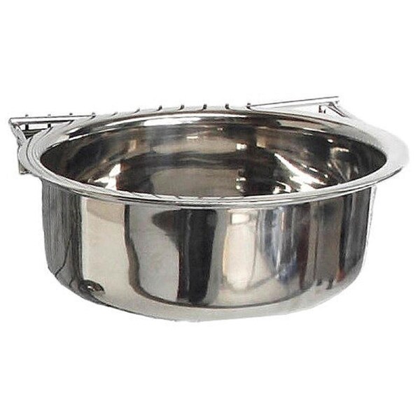 ShowMaster Bolt On Stainless Steel Coop Cup Bird Feeder 5oz