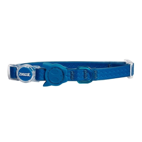 Zee Cat Neopro Waterproof Adjustable Cat Collar Blue