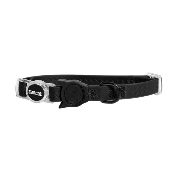 Zee Cat Neopro Waterproof Adjustable Cat Collar Black