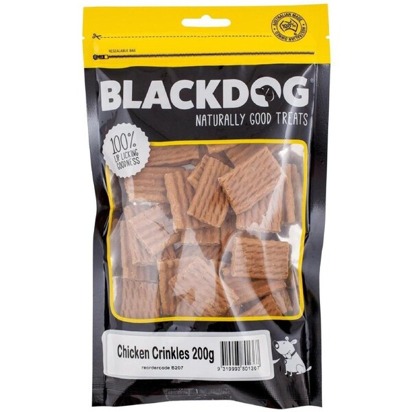 Blackdog Chicken Crinkles Dog Training Treats 200g