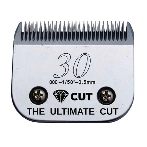 Diamond Cut Detachable A5 Style Carbon Steel Clipper Blade Size 30