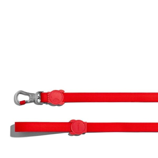 Zee Dog Neopro Adjustable Easy To Clean Dog Leash Coral Red Large