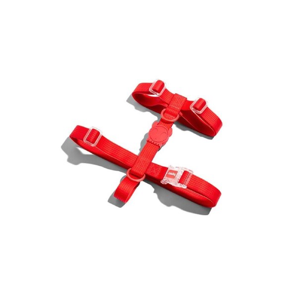 Zee Dog Neopro Adjustable Soft Dog H Harness Coral Red XS