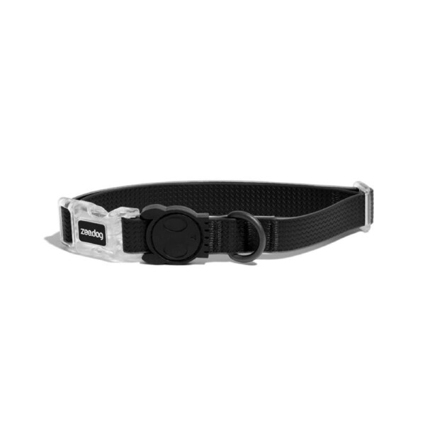 Zee Dog Neopro Adjustable Soft Dog Collar Black Small