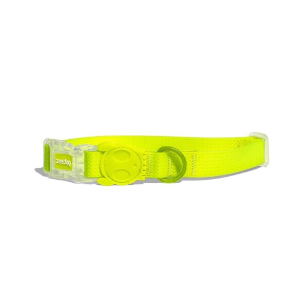 Zee Dog Neopro Adjustable Soft Dog Collar Yellow Medium