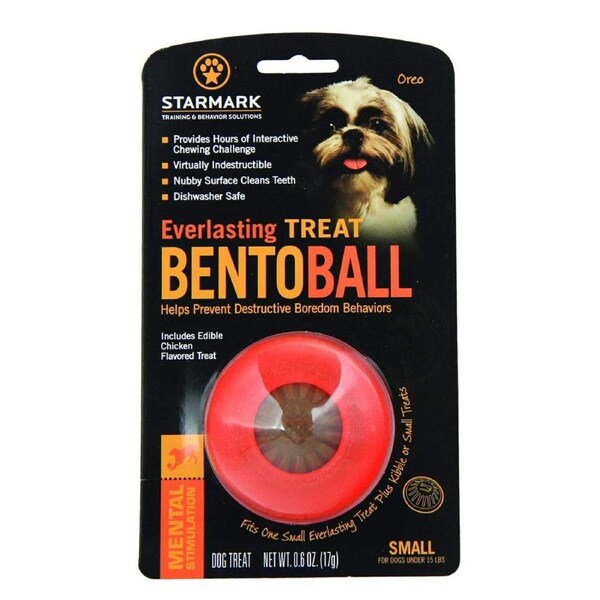 Starmark Everlasting Treat Bento Ball Dog Chew Toy Small