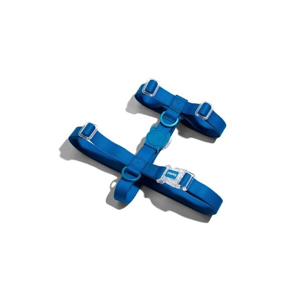 Zee Dog Neopro Adjustable Soft Dog H Harness Blue XS