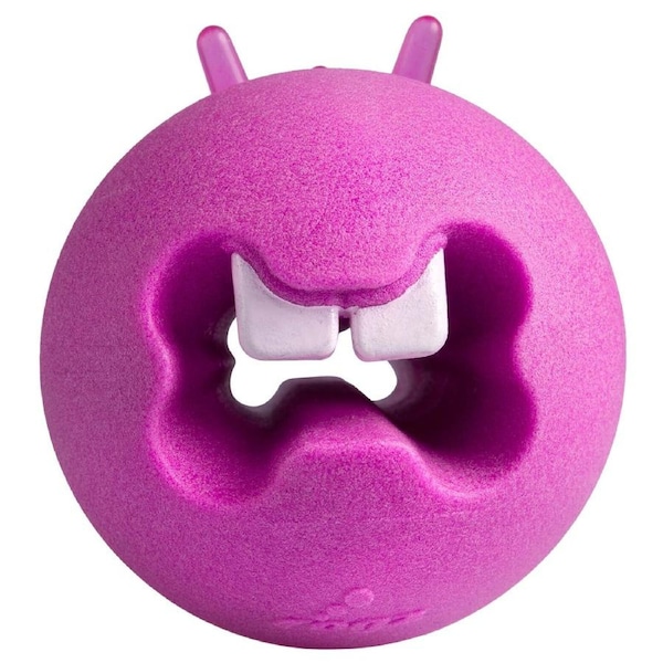 Rogz Fred Treat Ball Treat Dispensing Dog Toy Pink