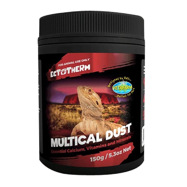 Vetafarm Ectotherm Multical Dust Reptile Supplement 150g