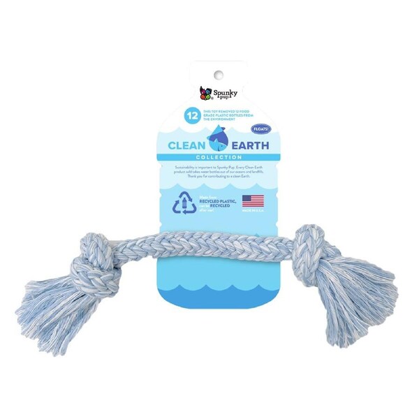 Spunky Pup Clean Earth Recycled Rope Dog Chew Toy Large