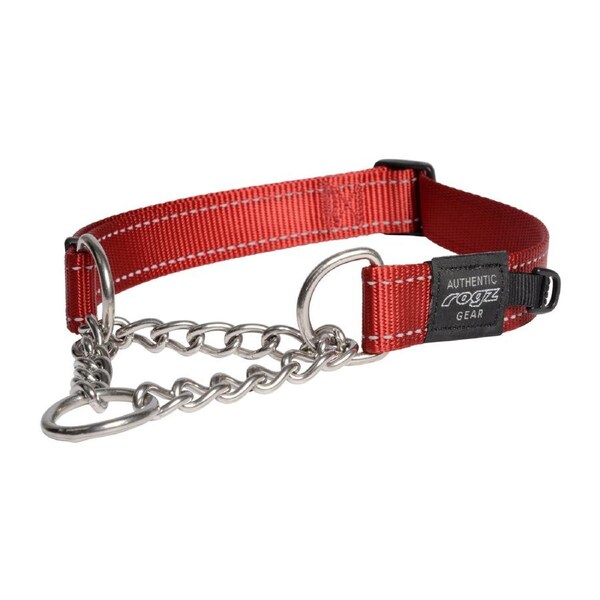Rogz Control Obedience Non-Slip Dog Collar Red XL