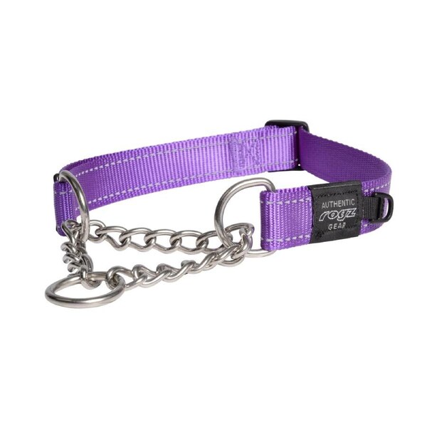 Rogz Control Obedience Non-Slip Dog Collar Purple XL