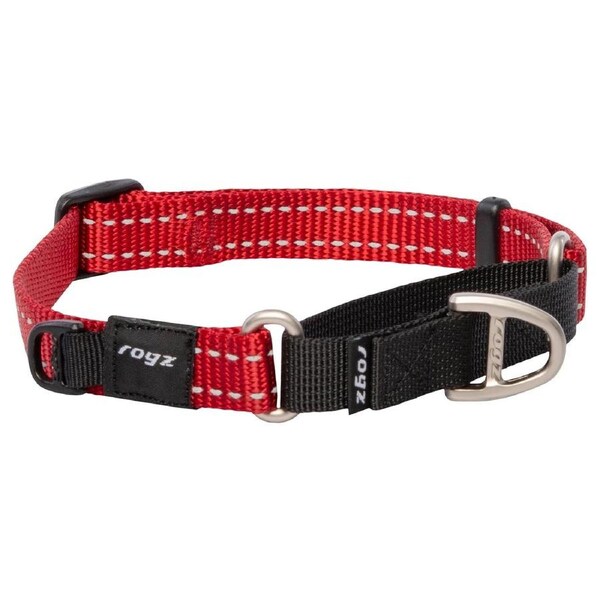 Rogz Control Non-Slip Dog Safety Collar Web Red Medium