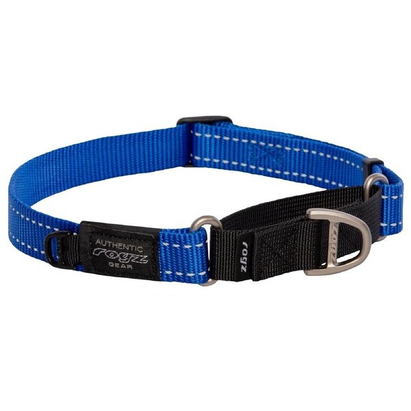 Rogz Control Non-Slip Dog Safety Collar Web Blue Large