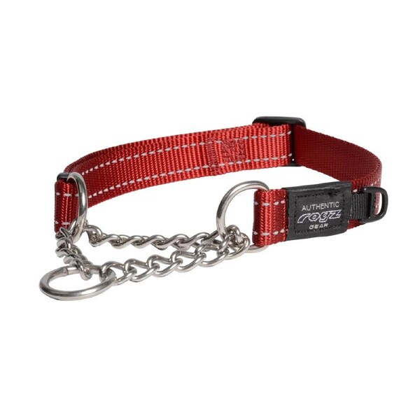 Rogz Control Obedience Non-Slip Dog Collar Red Large