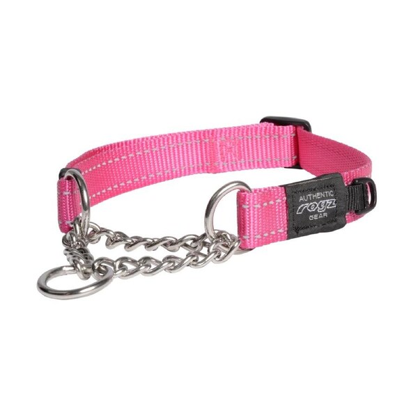 Rogz Control Obedience Non-Slip Dog Collar Pink Large