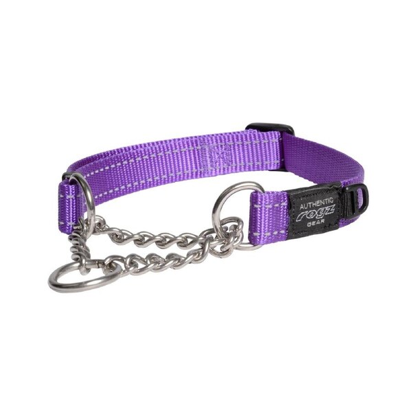 Rogz Control Obedience Non-Slip Dog Collar Purple Large
