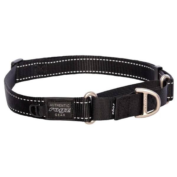 Rogz Control Non-Slip Dog Safety Collar Web Black XL