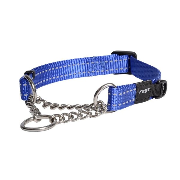 Rogz Control Obedience Non-Slip Dog Collar Blue Medium