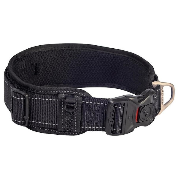 Rogz Classic Reflective Dog Collar Padded Black XXL