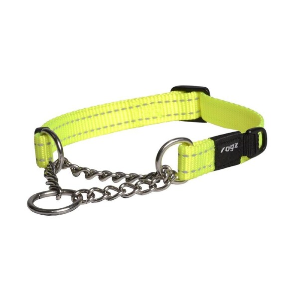 Rogz Control Obedience Non-Slip Dog Collar Dayglo Medium